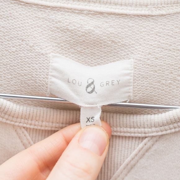 Lou & Grey Fruity Cozy Cotton Terry Sweatshirt Size XS - Picture 6 of 13